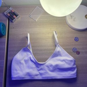 Tiny white bra cute for yoga and light workouts